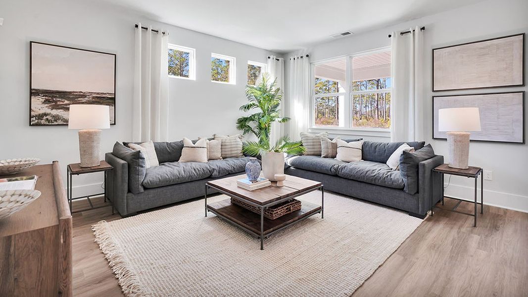 Furnished interior in a model home at Rolling Hills in Bolivia (Image 4). Furnished interior in a model home at Rolling Hills in Bolivia (Image 4).