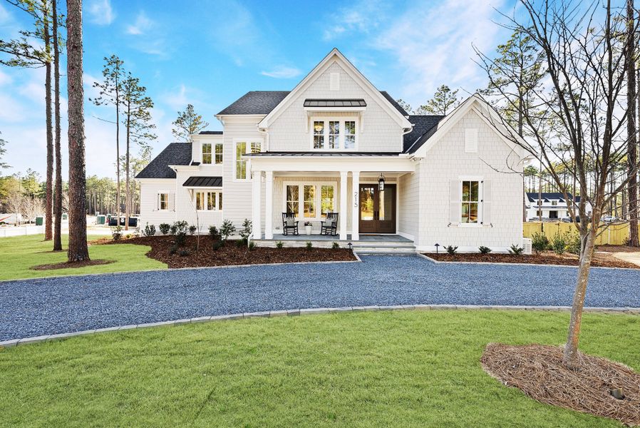 Front exterior of a home in the Hollycrest community, located in Pinehurst, NC (Image 3).