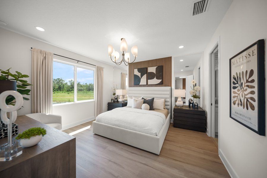 Furnished interior in a model home at Shellstone at Waterside in Sarasota (Image 64).
