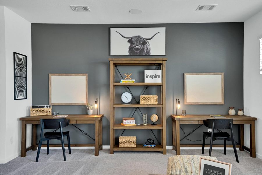 Furnished interior in a model home at La Segarra 40' in Brookshire (Image 39). Furnished interior in a model home at La Segarra 40' in Brookshire (Image 39).