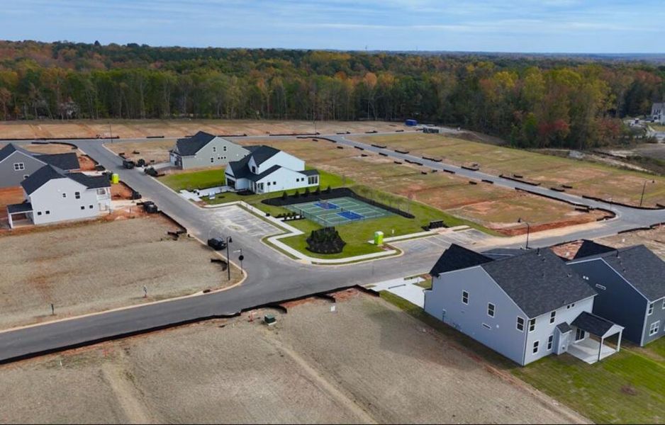 Aerial view of the Founders Club community in Moore, SC, showing layout and nearby surroundings (Image 1).