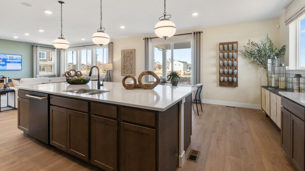 Furnished interior in a model home at Trevenna in Windsor (Image 5).