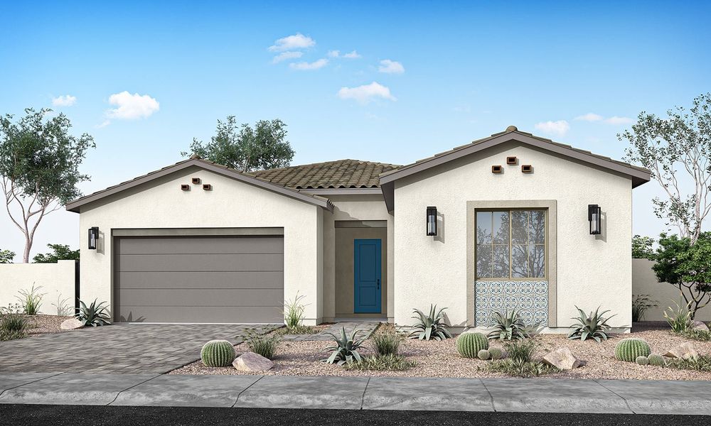 Front exterior of a home in the Terraza community, located in San Tan Valley, AZ (Image 22).
