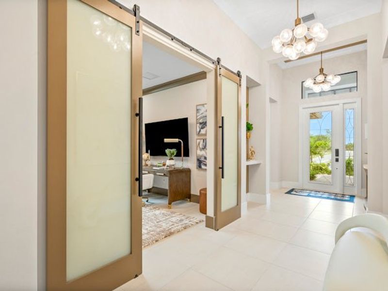 Furnished interior in a model home at Raven's Landing in Vero Beach (Image 29).