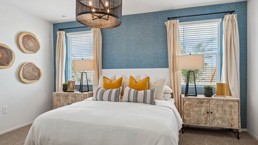 Furnished interior in a model home at Elena Trails in Maricopa (Image 32).