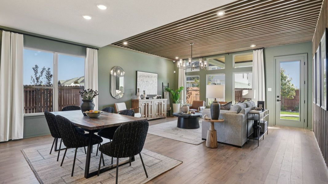 Furnished interior in a model home at Stream Waters in Seguin (Image 24).