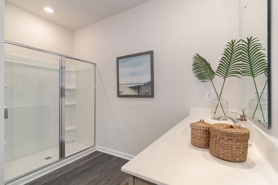 Furnished interior in a model home at Kingston Bay in Conway (Image 23).