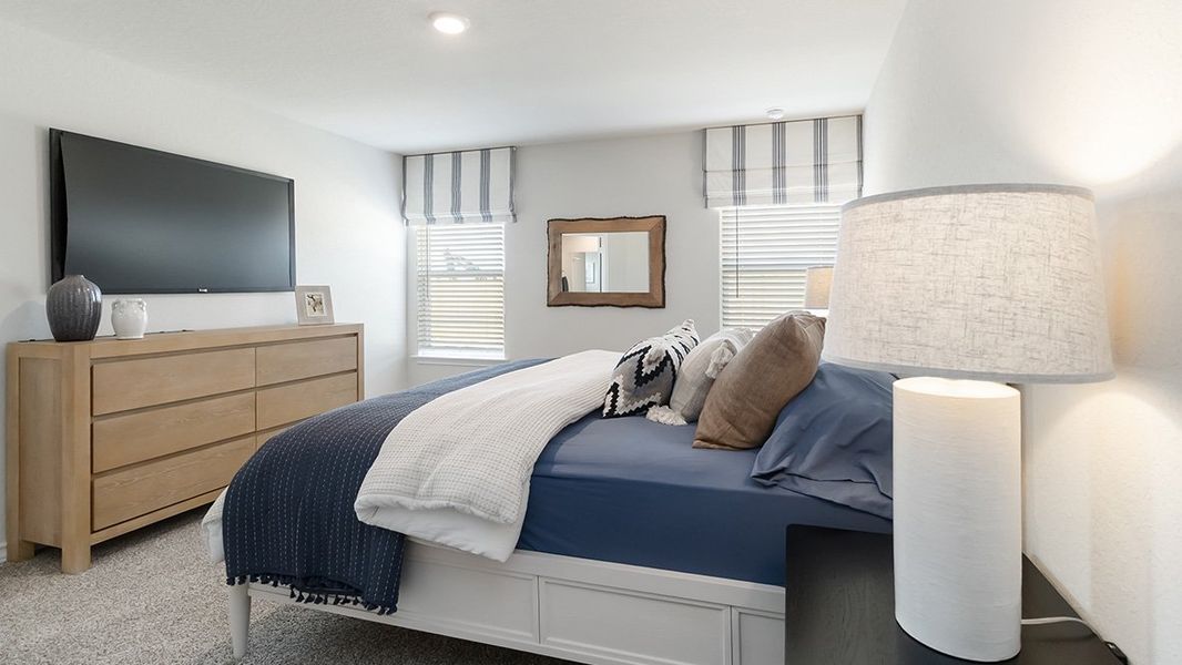 Furnished interior in a model home at High Garden in Comfort (Image 16).