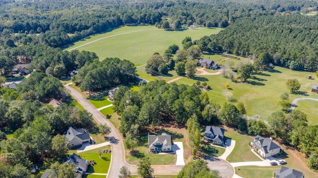 Aerial view of the Fair Oaks community in Thomaston, GA, showing layout and nearby surroundings (Image 12).
