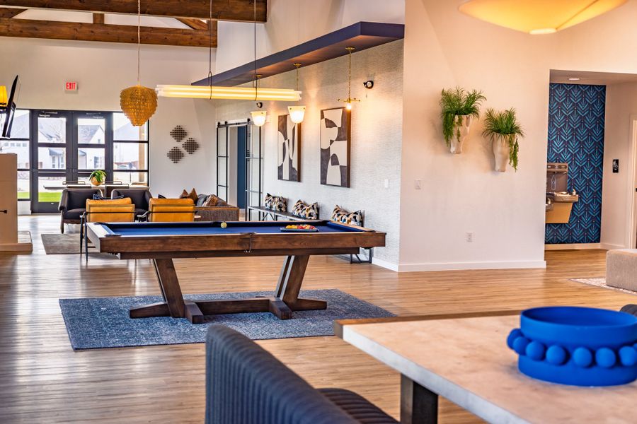 Lounge and Recreation Area at M3 Ranch Clubhouse
