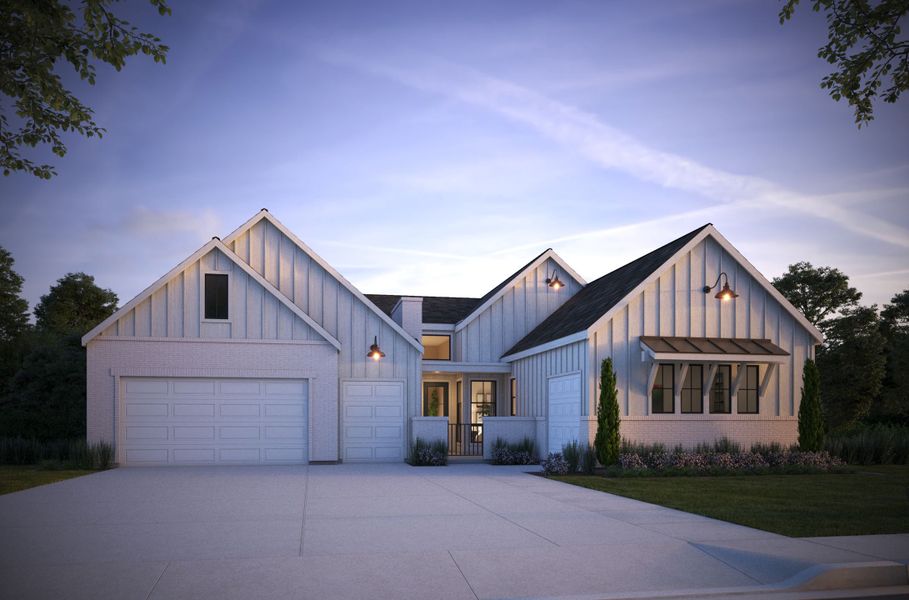 Front exterior of a home in the The Fairways at RainDance community, located in Windsor, CO (Image 16).