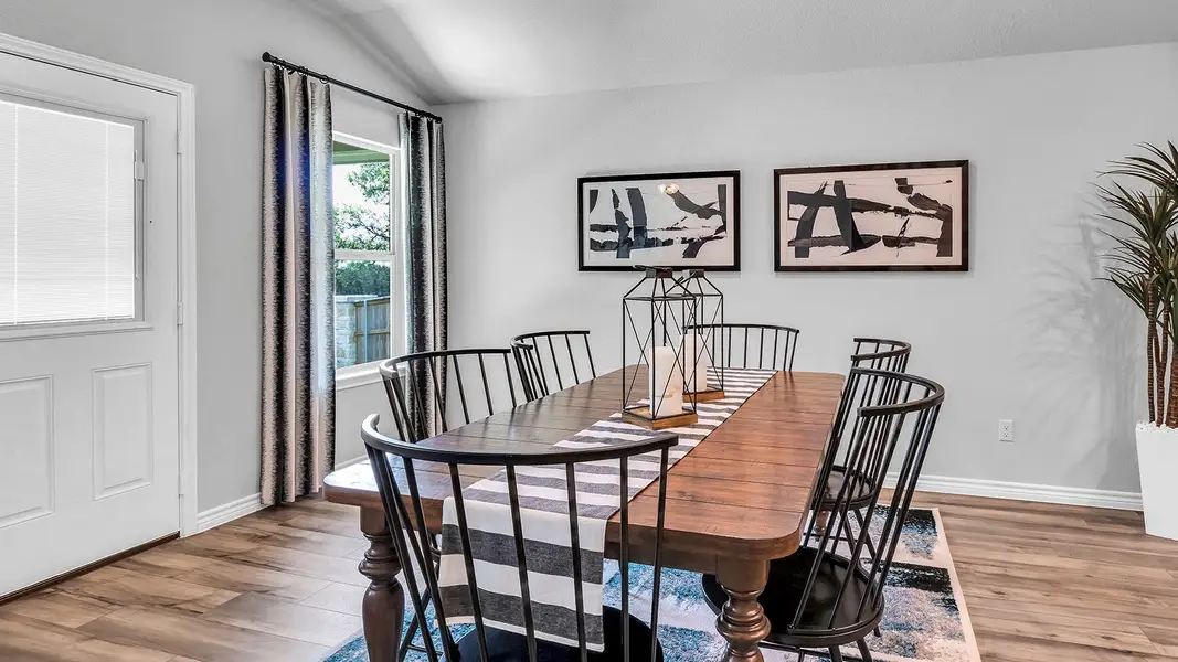 Furnished interior in a model home at Three Creeks - Colt Creek in Belton (Image 8).