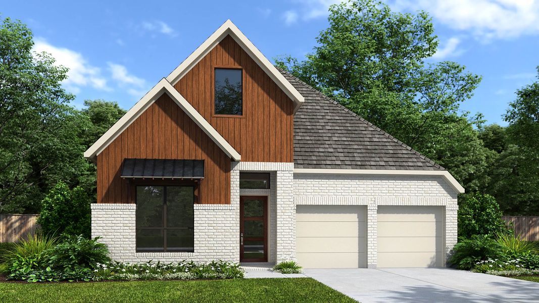 Front exterior of a home in the Jordan Ranch community, located in Katy, TX (Image 12).