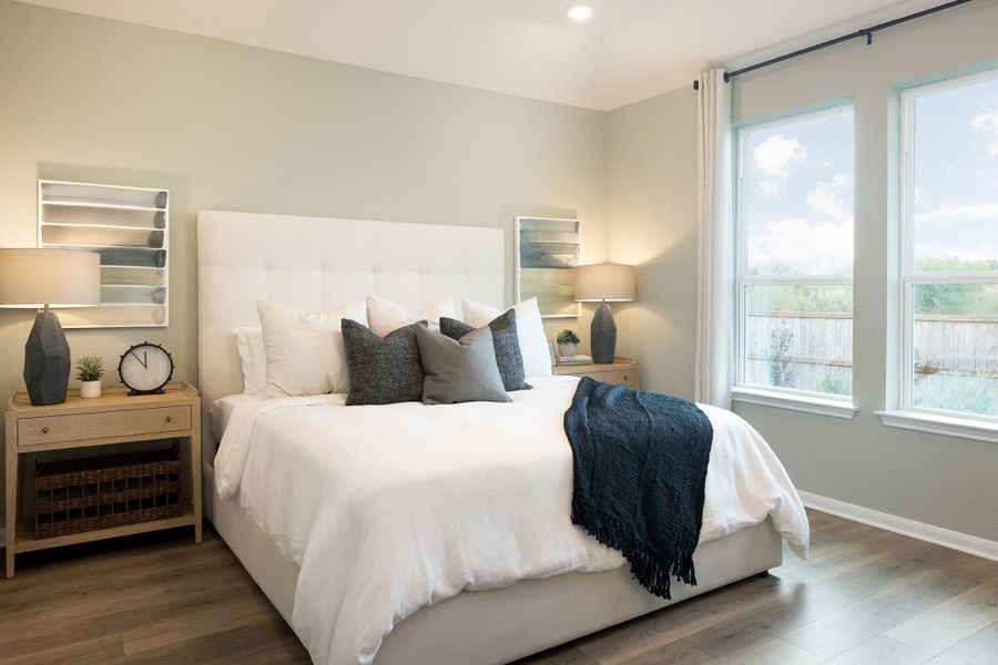 Furnished interior in a model home at Venado Crossing in Cibolo (Image 4).