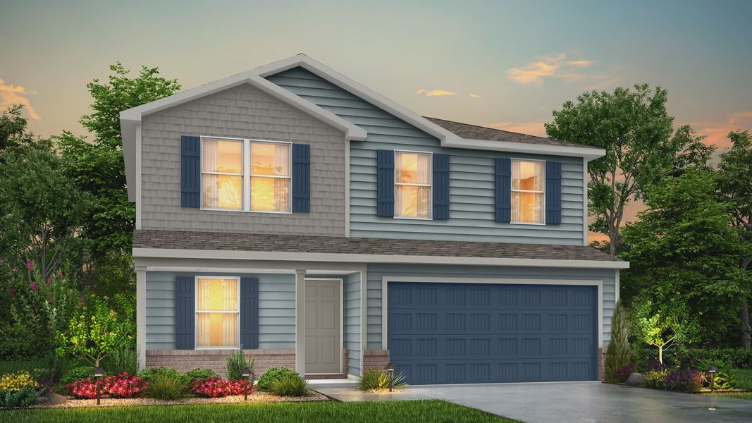 Front exterior of a home in the Still Water Lake community, located in Godley, TX (Image 10).