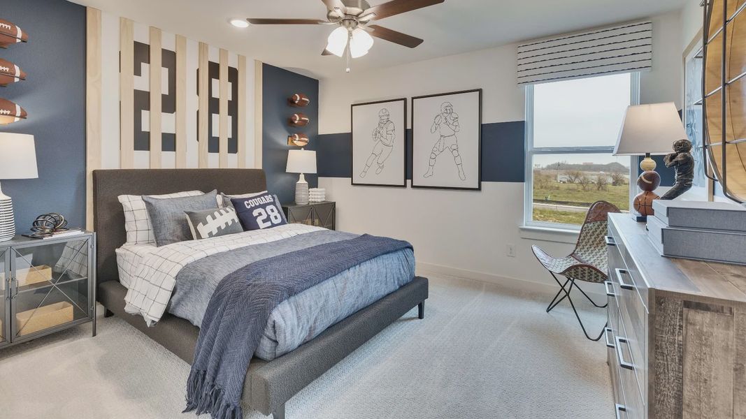 Furnished interior in a model home at Calumet in Jarrell (Image 23).