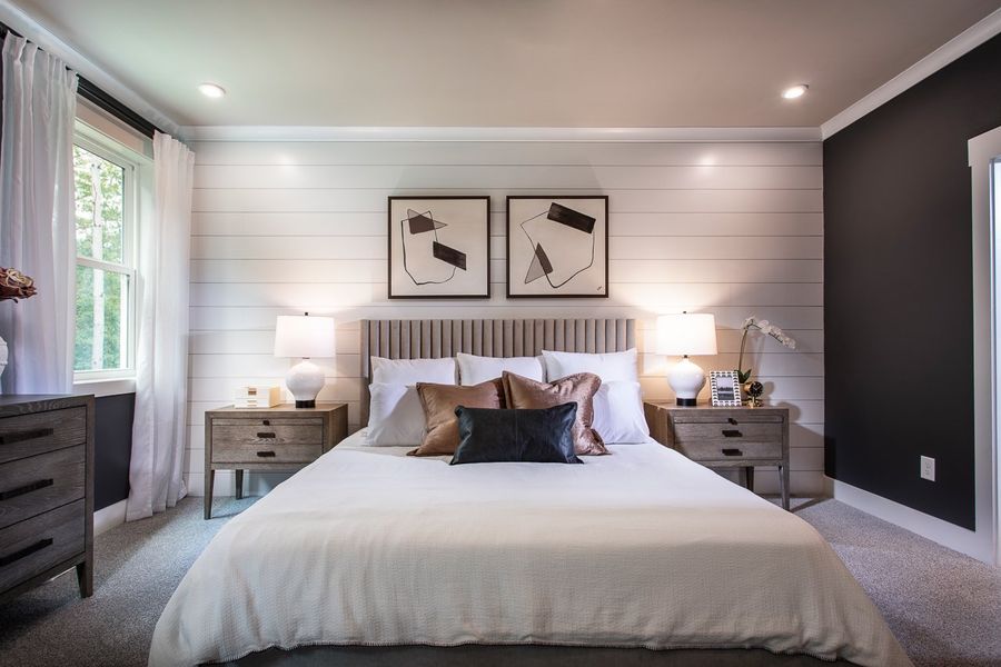 Furnished interior in a model home at Cambridge at Steels Bridge in Canton (Image 15).
