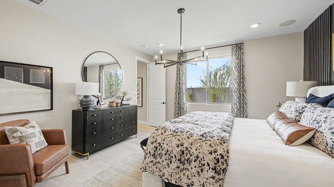 Furnished interior in a model home at Magma Ranch in Florence (Image 11). Furnished interior in a model home at Magma Ranch in Florence (Image 11).