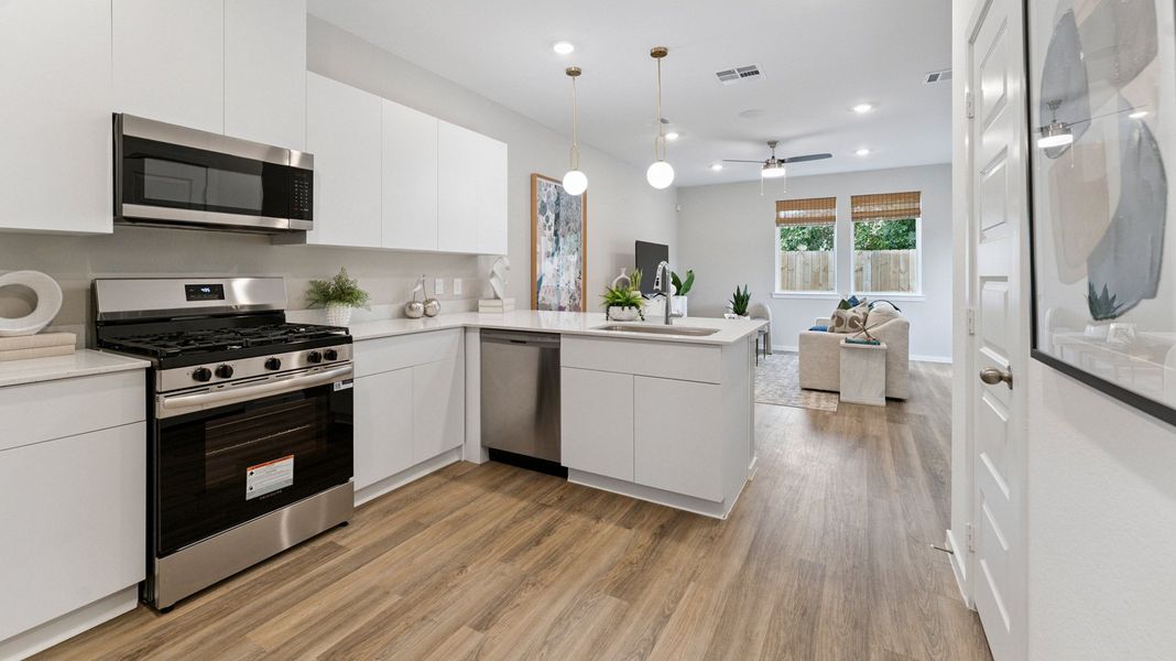 Furnished interior in a model home at Mansfield Estates in Houston (Image 4).