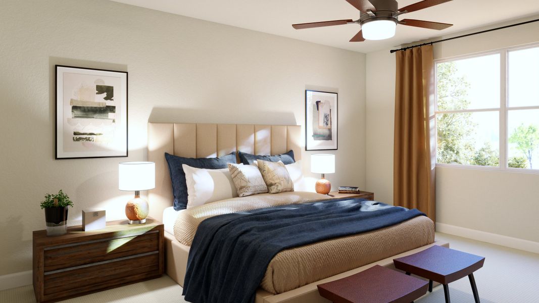 Furnished interior in a model home at Spring Walk at The Junction in Debary (Image 4).