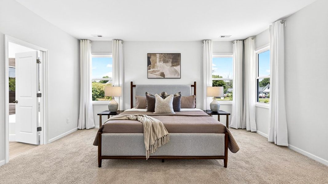Furnished interior in a model home at The Manors at Haywood Glen in Knightdale (Image 52).