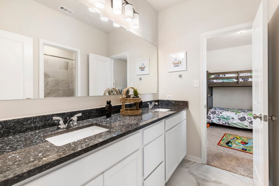 Furnished interior in a model home at Hilltop Heights in Waco (Image 21).