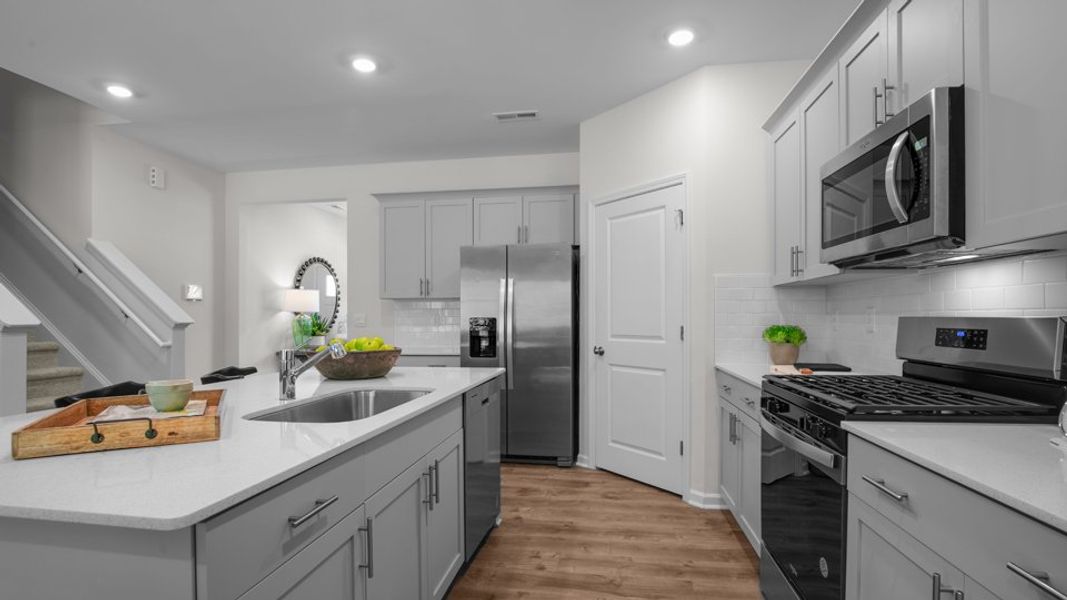 Furnished interior in a model home at Anderson Farm in Wendell (Image 6).