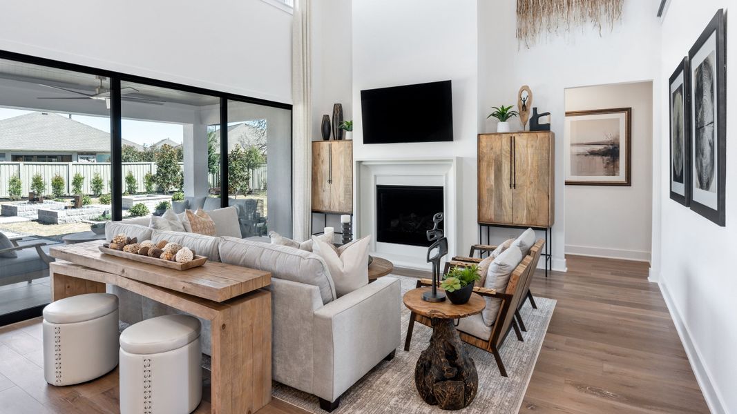 Furnished interior in a model home at Santa Rita Ranch in Liberty Hill (Image 7). Furnished interior in a model home at Santa Rita Ranch in Liberty Hill (Image 7).