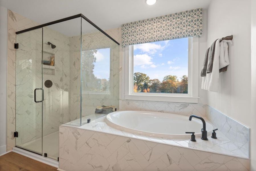 Furnished interior in a model home at Fiddler's Ridge in Advance (Image 39).