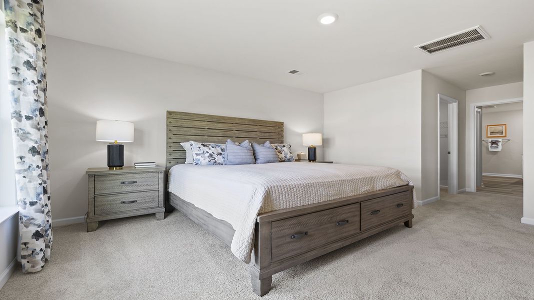 Furnished interior in a model home at Gibson Grove in Laurens (Image 21).