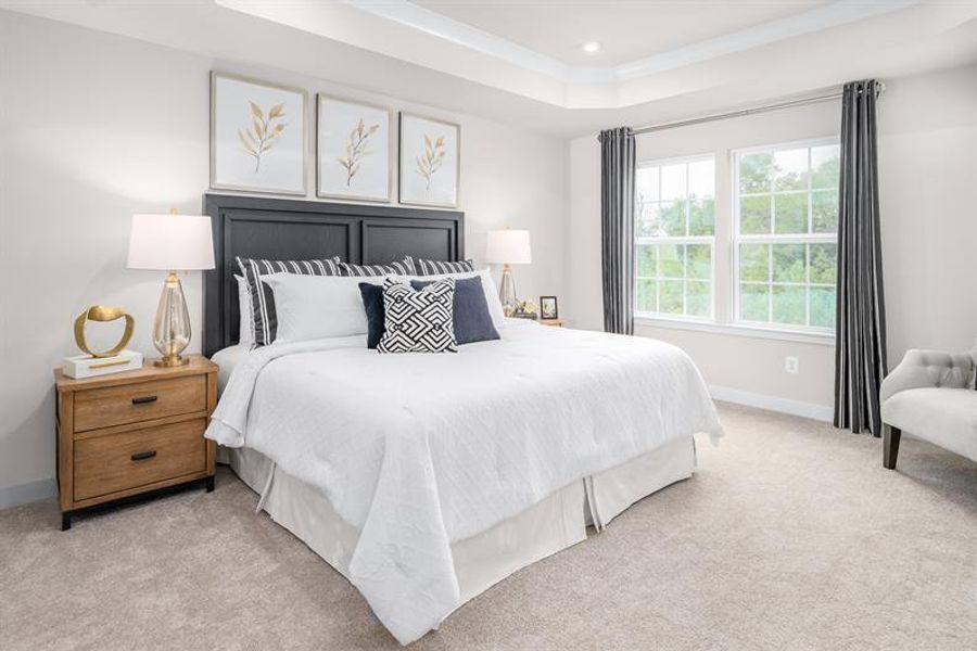 Furnished interior in a model home at Spring Branch Townhomes in Smyrna (Image 7).