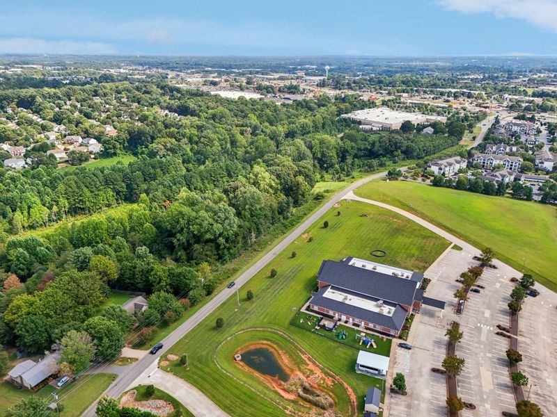 Aerial view of the Trillium Reserve at Lake Norman community in Mooresville, NC, showing layout and nearby surroundings (Image 12). Aerial view of the Trillium Reserve at Lake Norman community in Mooresville, NC, showing layout and nearby surroundings (Image 12).