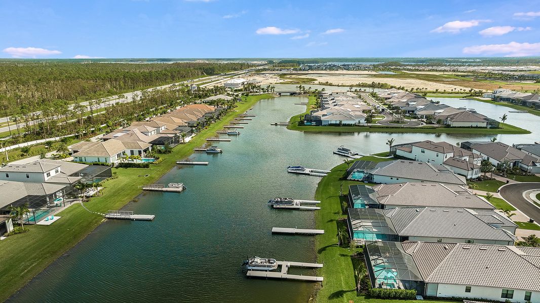 Image 4 of the Esplanade Lake Club Condos community in Fort Myers, FL.