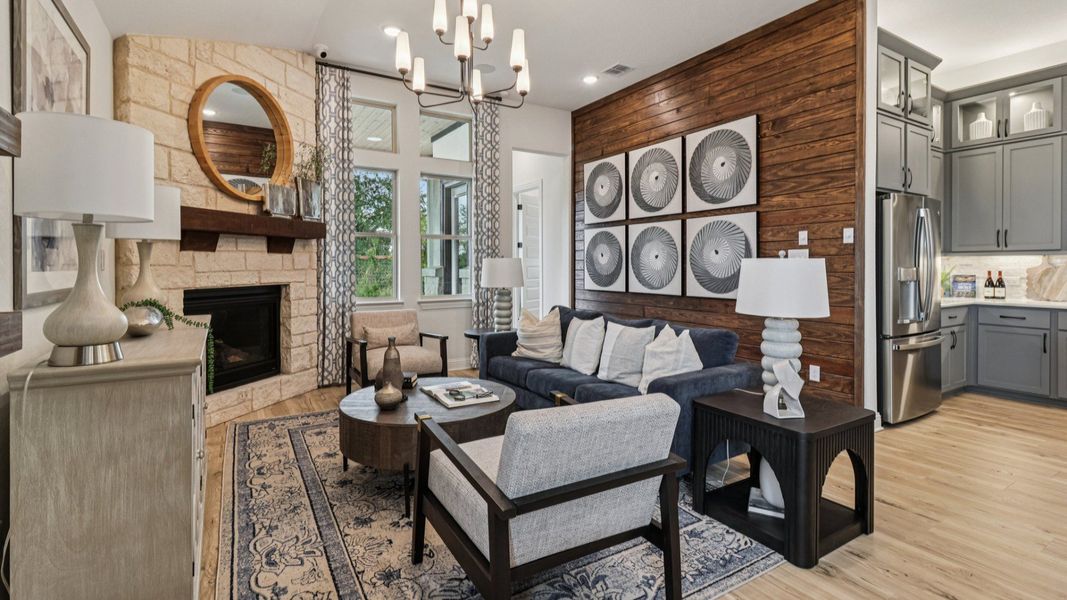 Furnished interior in a model home at The Crossvine in Schertz (Image 10). Furnished interior in a model home at The Crossvine in Schertz (Image 10).