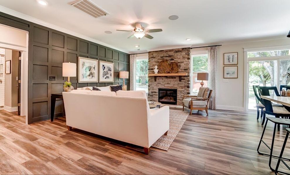 Furnished interior in a model home at Redland in Advance (Image 6).