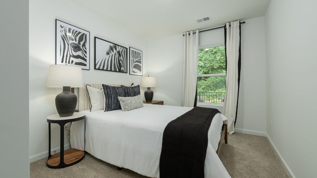 Furnished interior in a model home at Towns at Monroe in Atlanta (Image 22).