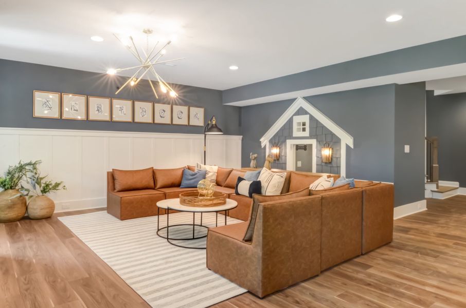 Furnished interior in a model home at Lakestone Cove in Belmont (Image 18).