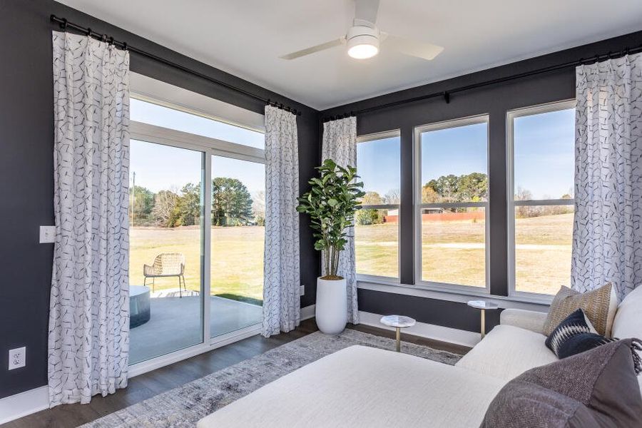 Furnished interior in a model home at Black Forest Pointe in Benson (Image 17).
