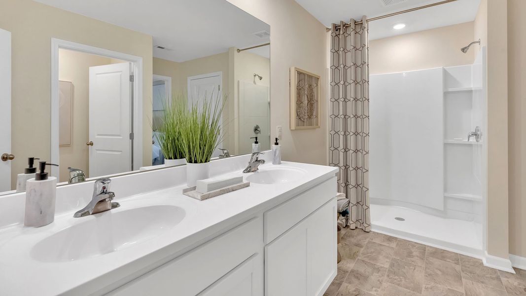 Furnished interior in a model home at Beechwood Meadows in Johnson City (Image 9).