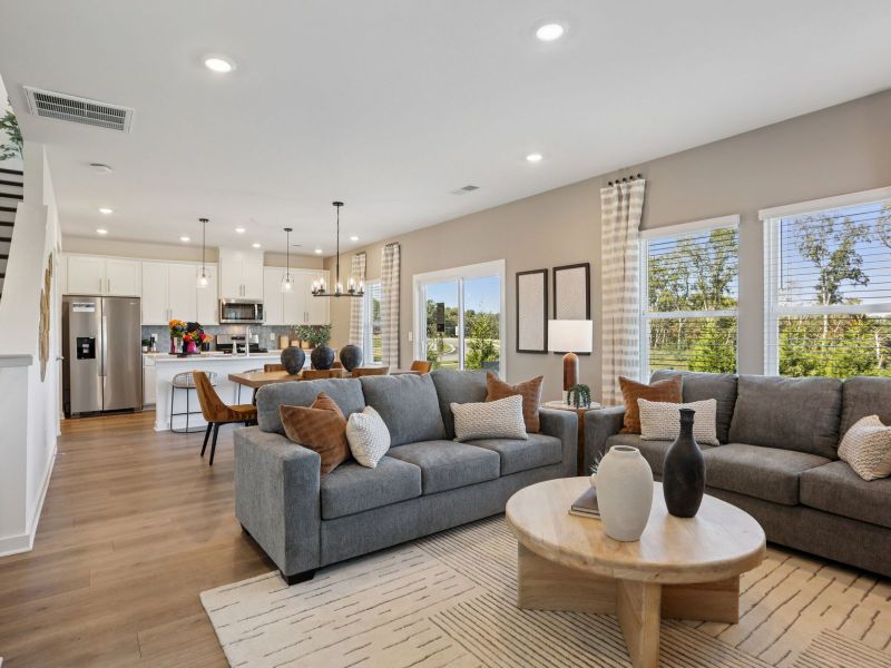 Furnished interior in a model home at Bear Springs in Columbia (Image 7).