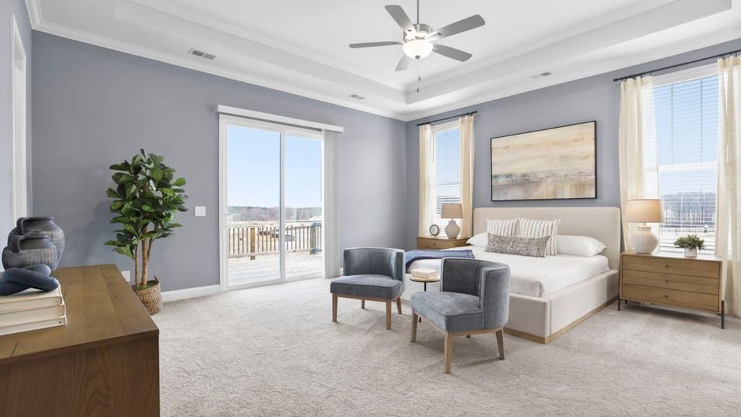 Furnished interior in a model home at Alder Pond in Campobello (Image 27). Furnished interior in a model home at Alder Pond in Campobello (Image 27).