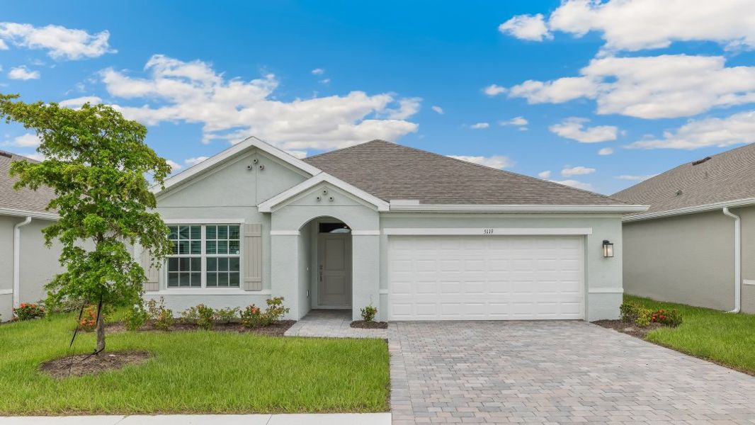 Front exterior of a home in the Magnolia Landing Express community, located in North Fort Myers, FL (Image 16). Front exterior of a home in the Magnolia Landing Express community, located in North Fort Myers, FL (Image 16).