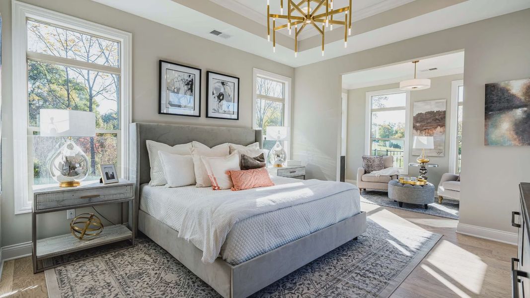 Furnished interior in a model home at The Courtyards at Stewarts Creek in Smyrna (Image 15).