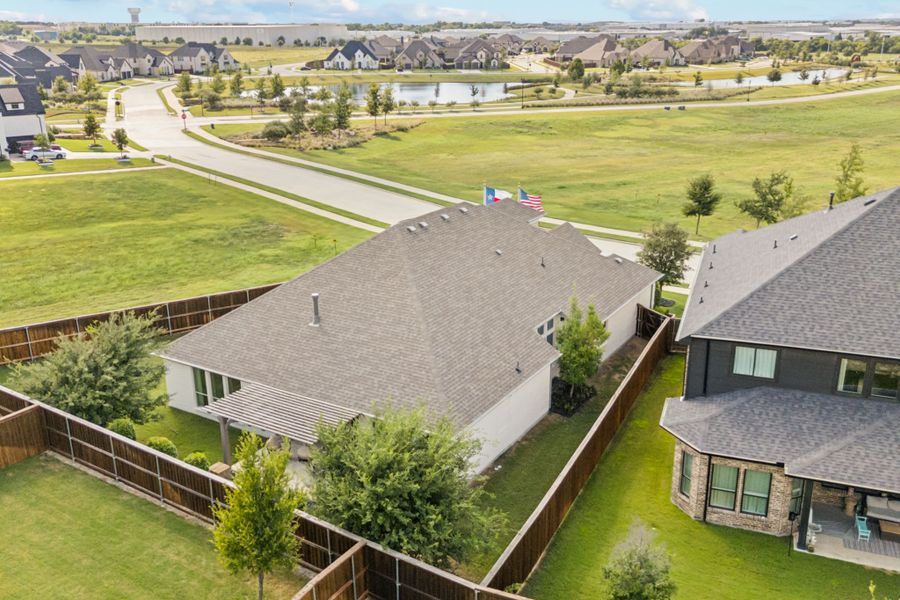 Plan 1685 Aerial Representative Photo by American Legend Homes