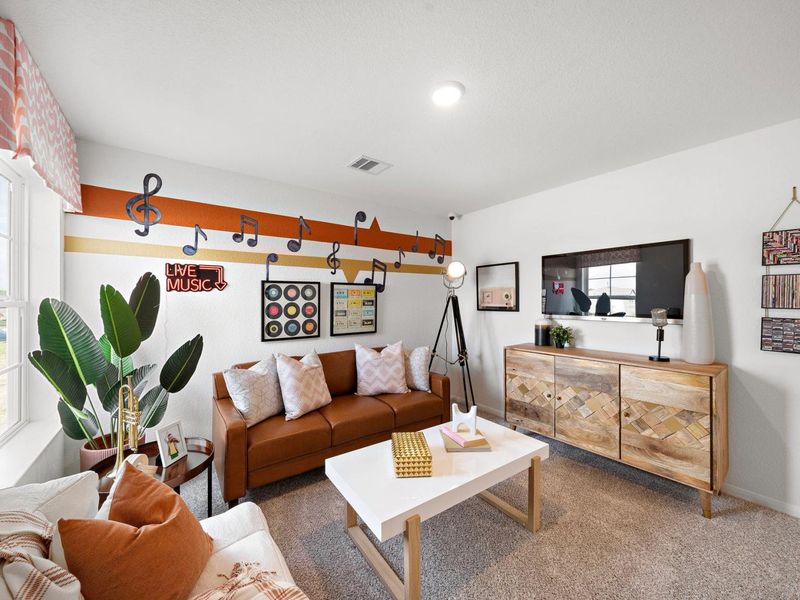 Furnished interior in a model home at The Villages at WestPointe in Dayton (Image 19).