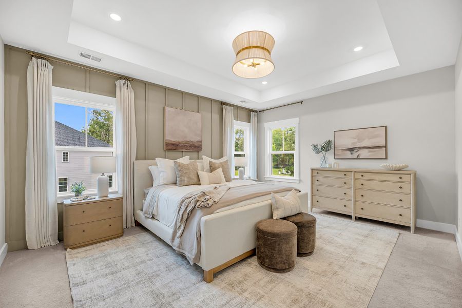 Furnished interior in a model home at Indigo Place in North Charleston (Image 14).