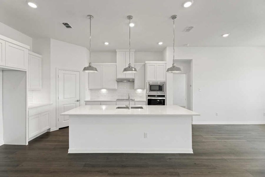 Furnished interior in a model home at Willow Springs 50's in Fort Worth (Image 22).