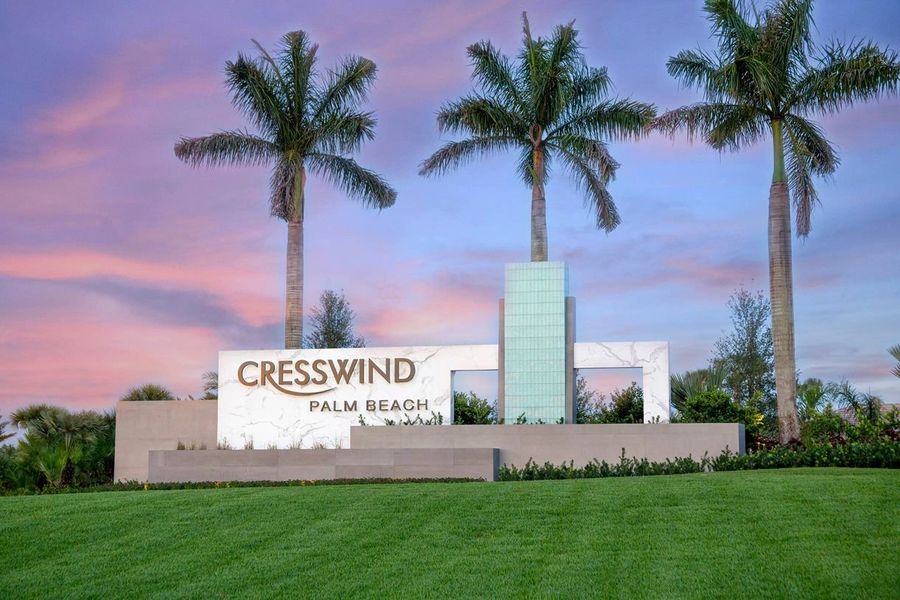 Cresswind Palm Beach at Westlake Entry Monument Cresswind Palm Beach at Westlake Entry Monument