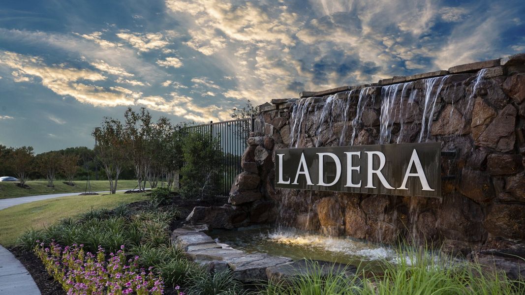 Entrance to the Ladera at the Reserve at Mansfield community in Mansfield, TX, featuring signage and landscaping (Image 2). Entrance to the Ladera at the Reserve at Mansfield community in Mansfield, TX, featuring signage and landscaping (Image 2).