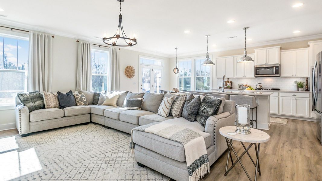 Furnished interior in a model home at Brio in Knightdale (Image 4).